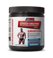 Muscle Enhancer for Men - German CREATINE - 100% Pure MICRONIZED CREATINE MONOHYDRATE - German creatine monohydrate - 1 Can 300 Grams (60 Servings)