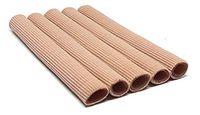 4pcs Toe Tubes Gel Lined Fabric Sleeve Protectors to Prevent Corns, Calluses and Blisters (L-10CM)