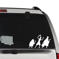GottaLoveStickerz Haunted Mansion Characters Permanent Vinyl Decal Sticker for Laptop Tablet Helmet Windows Wall Decor Car Truck Motorcycle - Size (10 Inch / 25 cm Wide) - Color (Gloss White)