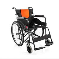 Portable Folding Back Wheelchair Disabled People Manual Lightweight Wheelchair Health Equipment
