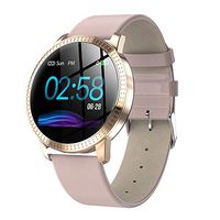 Smart Watch,1.22 Inch Tempered Glass Screen Bluetooth Watch with Heart Rate Sleeping Monitor Pedometer Fashion Sports Band Fits Xs Max Note 9 (Pink) Boens