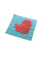 WJL Creative Kitchen Towels - 5 Pack Microfiber Thicken Dish Cloths with Convenient Hanging Loop Ultra Absorbent & Fast Drying Washcloths Machine Washable