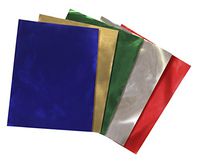 Hygloss Products 16125 Metallic Foil Paper, 20" x 26" Size, 12 Sheets, Assorted Color, 1.5" Height, 1.5" Width, 20" Length (Pack of 12)