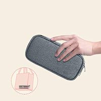 FYQF Portable Insulin Freezer, Diabetes Manager Travel Freezer + 2 Ice Bags Keep Diabetes Drugs Cool and Insulated,Gray