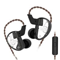 KZ AS06 IEM Earphone 6BA KZ Earbuds, KINBOOFI HiFi Wired Earphone Musician Balanced Earphone Monitor with Detachable 2 Pin Cable and Microphone