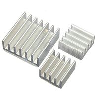 Vithconl PXLQ-8702 3PCS Adhesive Aluminum Heat Sink Cooler Kit Compatible with Raspberry Pi - Open Source DIY Electronic Kit