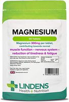 Lindens Magnesium Oxide 500mg Double Pack 180 Tablets Mineral Supplement