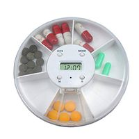 Fenido 7 Grids Digital LCD Alarm Medicine Box Pill Case Medical Timer Reminder Pill Dispensers & Reminders
