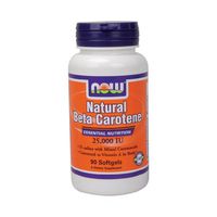 Now Foods Beta Carotene (Natural) - 90 Softgels 3 Pack