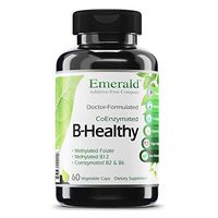 B Healthy - with L-5 Methyltetrahydrofolate (5-MTHF) Coenzymated Folic Acid - Helps Improve Energy, Lower Stress, Fatigue, & Healthy Immune System - Emerald Labs - 60 Vegetable Capsules