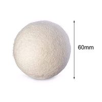 1Pcs or 3pcs (Optional) Laundry Clean Ball Reusable Natural Organic Laundry Fabric Softener Ball Premium Organic Wool Dryer Balls Home Washing (1pcs)