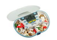 VitaCarry Gasketed 4 Compartment Pill Reminder (4 Compartment Gasketed Pill Box with 4 Alarm Timer)