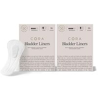 New Cora Ultra Thin Organic Cotton Light Bladder Leakage Long Panty Liners for Light Incontinence, Moderate Absorbency, with Dry Wicking Technology (New Organic 72)