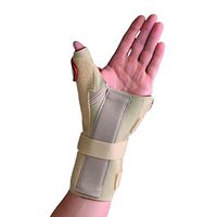 Thermoskin Carpal Tunnel Brace Wrist Support with Thumb Spica, Right, X-Small, Beige by Thermoskin