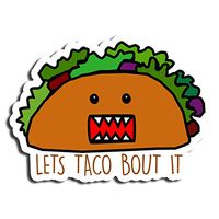Taco Sticker Food Stickers Waterbottle Sticker Tumblr Stickers Laptop Stickers Vinyl Stickers