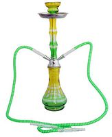 GStar NeverXhale Series Premium 20" 2 Hose Hookah Complete Set (Green)