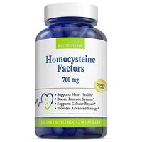 Homocysteine Supreme 1400mg Daily Dose 90 Capsules – No Additives Pure Vitamin B Complex - Non-GMO Gluten Free Natural Homocysteine Modulators Support by BoostCeuticals
