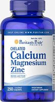 Puritan's Pride Chelated Calcium Magnesium Zinc, 250 Caplets