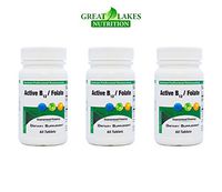 Active B12 + Folate (3 Pack) | Actively Boosts Energy, Health, Immunity | Powerful Folate Reduces Fatigue & “Brain-Fog” Naturally | Fast Dissolve, Highest Absorption & Max Effectiveness | 180 Tablets