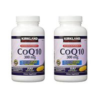 Kirkland Signature CoQ10 300 mg, 100 Softgels (Pack of 3)