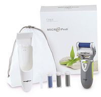 Emjoi Micro-Pedi with Bonus Extension Handle w/ Mirror and Extra Rollers (Grey)