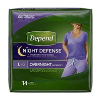Depend Women's Night Defense Pull-On Underwear - Large, 28/Case