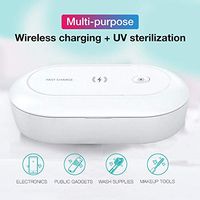 Welzatn Dual UV Lights Sterilizer Fast Charging Disinfection Box Multi-Function UV Sanitizer for Cell Phone, Jewelry, Watches, Glasses, Masks, Keys, Toys