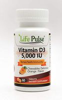 LifePulse Vitamin D3 5,000 IU 60 Chewable Tablets
