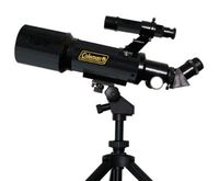 Coleman AT70 AstroWatch Portable 70mm Refractor Telescope with Portable Tripod & Carrying Case