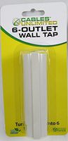 Cables Unlimited SRG-3000 6 Outlet Wall Tap Surge Strip