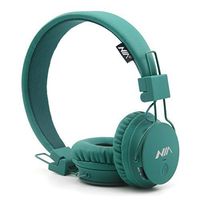 Wireless Headphones, GranVela X2 Lightweight Foldable Multifunction Headphones with FM Radio, TF Card Player, Microphones,Detachable Cable and Sharing Port. (Deep Green)