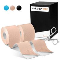Kinesiology Tape, Uncut Roll Latex Free Therapeutic Tape Lastic Therapeutic Muscle Tape Sports Tape for Knee Shoulder Elbow,Water Resistant, Breathable 2 x 16.5 ft (Including Folding Scissor)