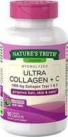 Nature's Truth Hydrolyzed 1000 Mg Collagen Type I & Iii with Vitamin C, 90 Count