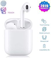 Wireless Earbuds Bluetooth Headphones IPX8 Waterproof Stereo Earbuds with Microphone, LED Battery Display 20H Playtime, Noise-Cancelling Headset with Charging Case