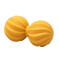 Massage Ball Yoga Spiral Siamese Peanut Ball for Trigger Point Self Massage, Yellow