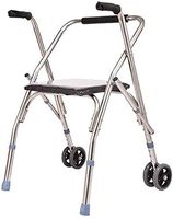 Walking Mobility Aid Adjustable Height with Seat for Elderly Disabled & Limited Mobility Patients Walking Stabilizer