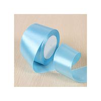 White Pink Black Blue Red Green Purple Yellow Satin Ribbons Christmas Halloween Wedding Birthday Party Gift Box Wrapping Ribbons,Sky Blue,10Mm