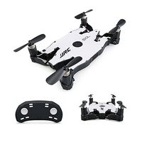 JJR/C H49 SOL Foldable Ultrathin Wifi FPV Drones with 720p HD Camera,Dual Remote Control Mode(White)