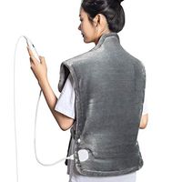 iTeknic Heating Pad for Back Pain Relief- Extra Large [32"x25"] - Auto Shut Off - Heat Pad with Moist & Dry Heat Therapy Options -Electric Heating Pad for Neck and Shoulders