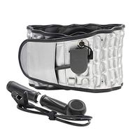 VOLLUCK Heat Therapy Physio Decompression 2 in 1 Back Brace Back Pain Lower Lumbar Support Back Belt - One Size for 29-49 inch Waists (Silver)