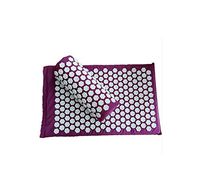Cushion Acupuncture Sets Acupressure Mat/Pillow Massage Mat Massage and Relaxation,Purple Set no Bag