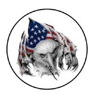 HotSaleStore Sticker Seals 48 American Bald Eagle #2!!! Envelope Seals Labels Stickers 1.2" Round