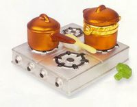 Cooktop & Copper Pot w/ Broccoli PHB