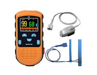 CMI Health Battery Operated Pulse Oximeter I Continuous Infant Monitoring (Up to 25 lbs) & Adult Finger Spot-Checking | Adjustable Alarm for Pulse Rate and SpO2 Levels I Carry Case, Batteries Included