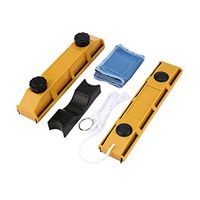 LWQ 1Pcs Yellow Home Portable Magnetic Window Cleaner, for Single Glazing Windows Glass Cleaning Tool with Cloth