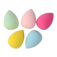 Saim Peach Shape Makeup Blender Sponge set, Foundation Blending Sponge ,Flawlessfor Liquid, Creams, and Powders ,Multi Color Makeup Sponges Pack of 5