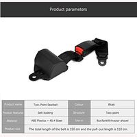 LRWSB 2 Point Adjustable Semi-Closed Coiler Car Seat Belt Golf Rv Van Forklift Buses Seat Belt