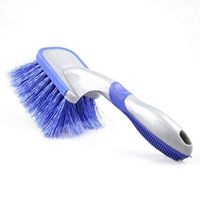 Car Tyre Cleaning Brush Wheel Hub Washing Tool Anti-Slip Soft Handle Cleaner RR