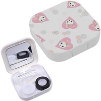 Portable Contact Lens Case Box Travel Kit Mirror + Bottle + Tweezers Container Holder [ Cute Princess ]