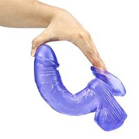 YKBAOBAO 9." Lifelike -Ðîl`dɔ Real Feel Handsfree Happy Toy with Suction Cup, Feel Handsfree Exciting Toy with Suction Cup (Color : Purple)
